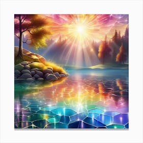 Rainbow Lake Canvas Print