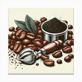 Illustration coffee bens 1 Canvas Print