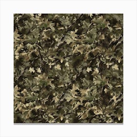 Camouflage Army Survival Uniform Canvas Print