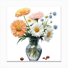 Flowers In A Vase 1 Canvas Print