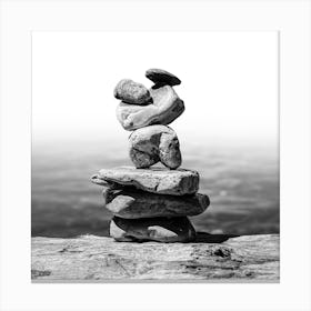 mind cleanse bw square Canvas Print