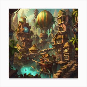 Fantasy City Canvas Print