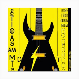 Guitar Poster Canvas Print