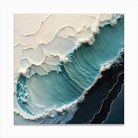 Abstract Of A Wave 2 Canvas Print