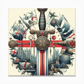 England'S Sword Canvas Print