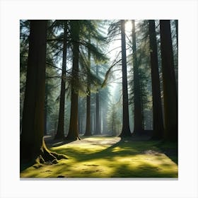 Mossy Forest Canvas Print