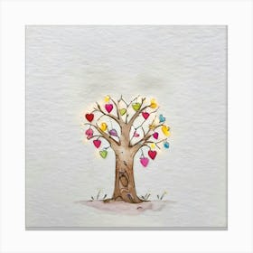 Tree Of Love Canvas Print