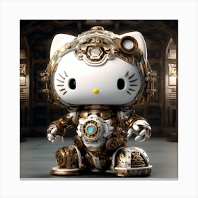 Hello Kitty Steampunk Collection By Csaba Fikker 61 Canvas Print