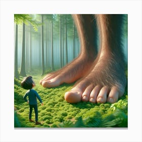 Big Foot Canvas Print