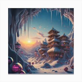 mountain village, 13 Canvas Print