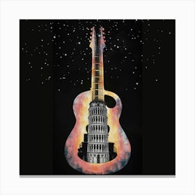 Guitar In Pisa Canvas Print