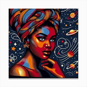 Halithia Celestial Portrait Canvas Print