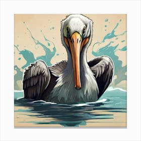 Pelican 3 Canvas Print