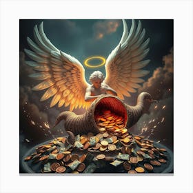 Angel Of Money2 Canvas Print