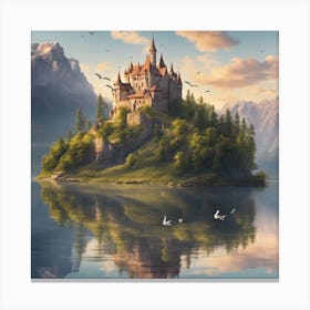 Castle On The Lake 1 Canvas Print