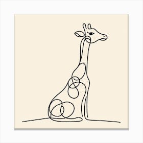 Giraffe Picasso style 2 Canvas Print