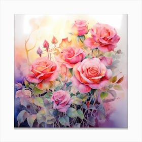 Vivid Petal Palette Canvas Print