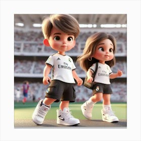 Real Madrid Couple 1 Canvas Print