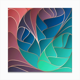 Art Nouveau Pattern 19 Canvas Print