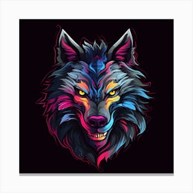 Colors Wolf Canvas Print