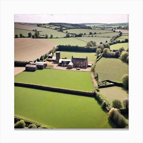 Country House And Farm Canvas Print