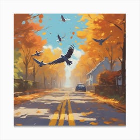 Autumn Road 4 Canvas Print