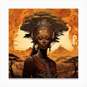 African Woman 23 Canvas Print