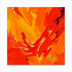 Orange Flames Canvas Print