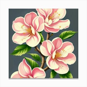 Pink Cherry Blossoms Canvas Print