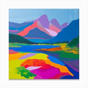 Colourful Abstract Nahuel Huapi National Park Argentina 1 Canvas Print