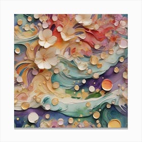 Abstract Watercolor Painting Canvas Print