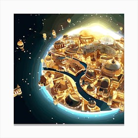 City In The Sky Canvas Print