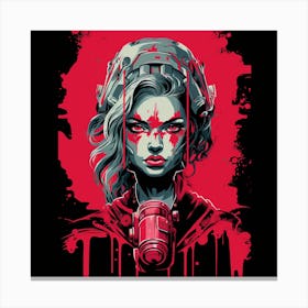 Zombie Girl 2 Canvas Print