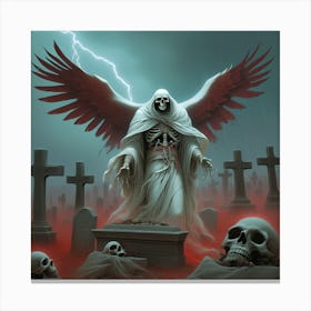 Angel Of Death 4 Canvas Print