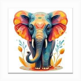 Elephant Painting 3 Canvas Print