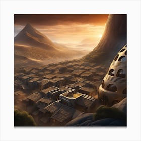 City In The Desert Canvas Print