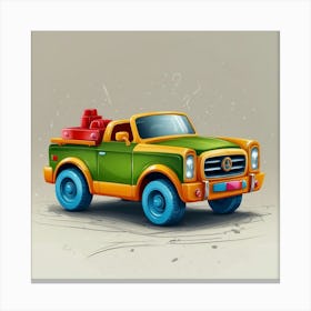 Toy Truck Canvas Print