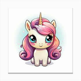 Cute Unicorn 442 Canvas Print