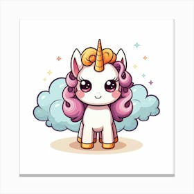 Cute Unicorn 277 Canvas Print