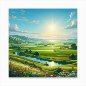 Landscape Painting 25 Canvas Print