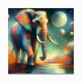 Elephant Painting 6 Canvas Print