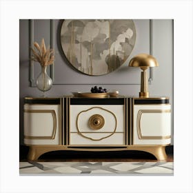 Deco Style Sideboard Canvas Print