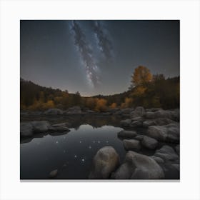 Night Sky With Stars Canvas Print