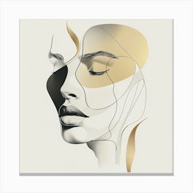 Woman'S Face 2 Canvas Print