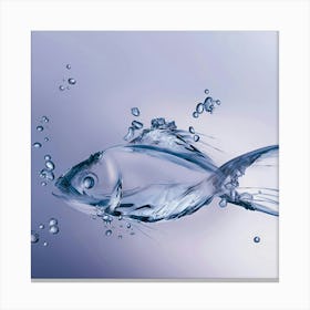 Fish In Water Canvas Print