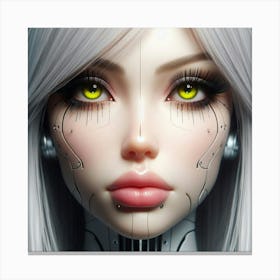 Robot Girl 8 Canvas Print