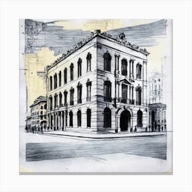 San Francisco Bank Building Canvas Print