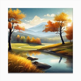 Autumn Landscape 18 Canvas Print