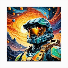 Chief of Halo Canvas Print