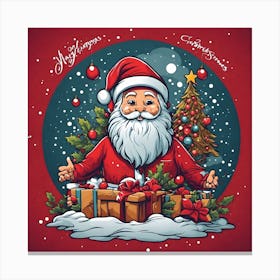 Christmas Santa 1 Canvas Print